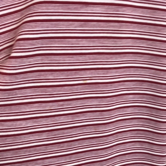 Vintage 60s/70s Maroon White Go Go Sheath Dress - Picture 8 of 8